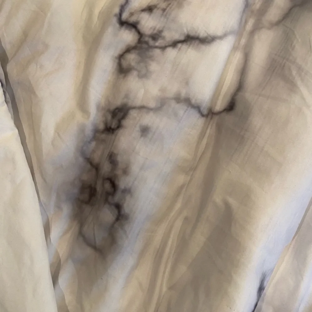 Society6 white marble duvet cover